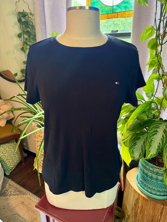 Tommy Hilfiger Tops - Tommy Hilfiger Navy Short Sleeve Crewneck Tee with Small Flag Logo